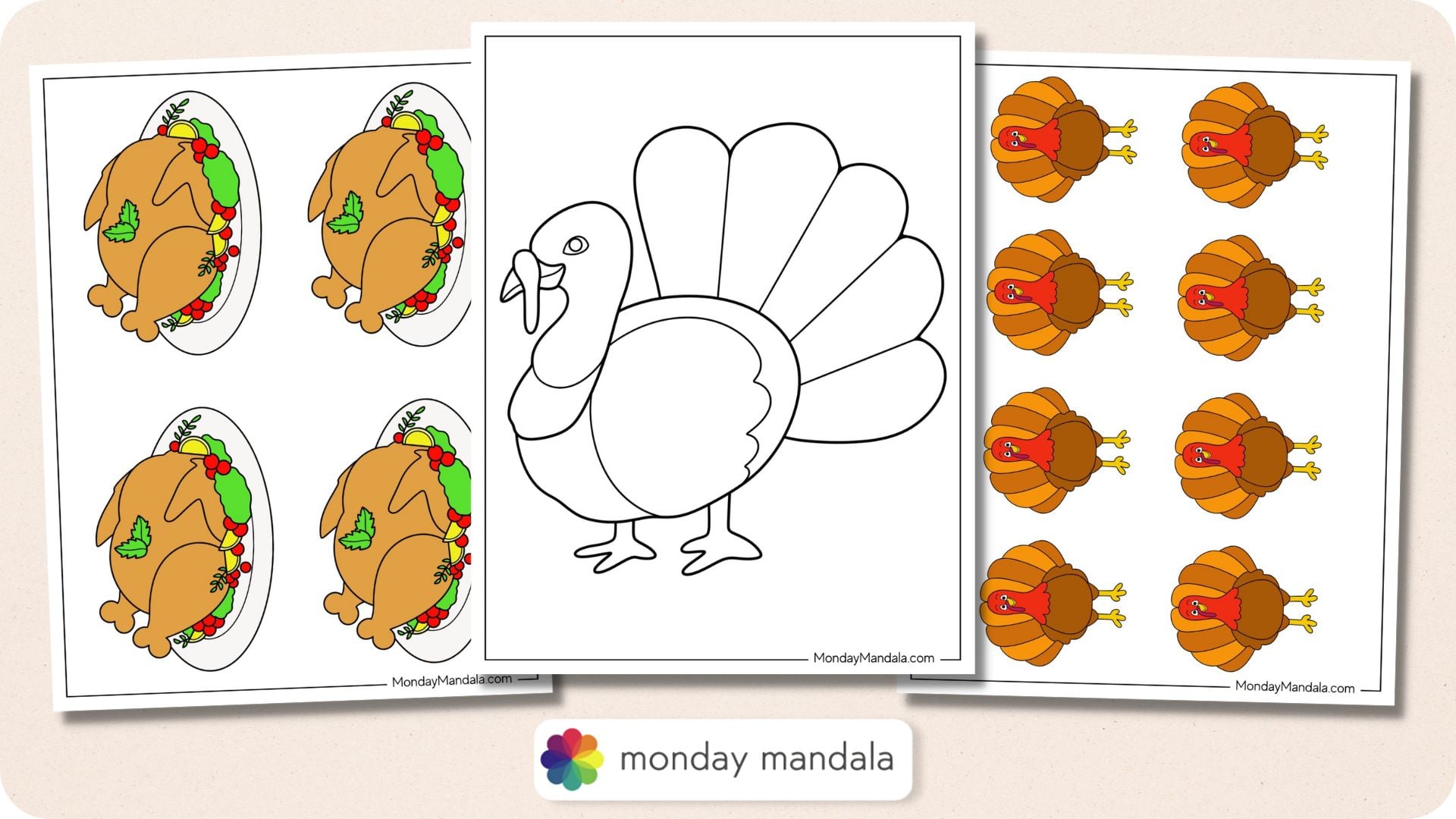 62 turkey templates (free pdf printables)